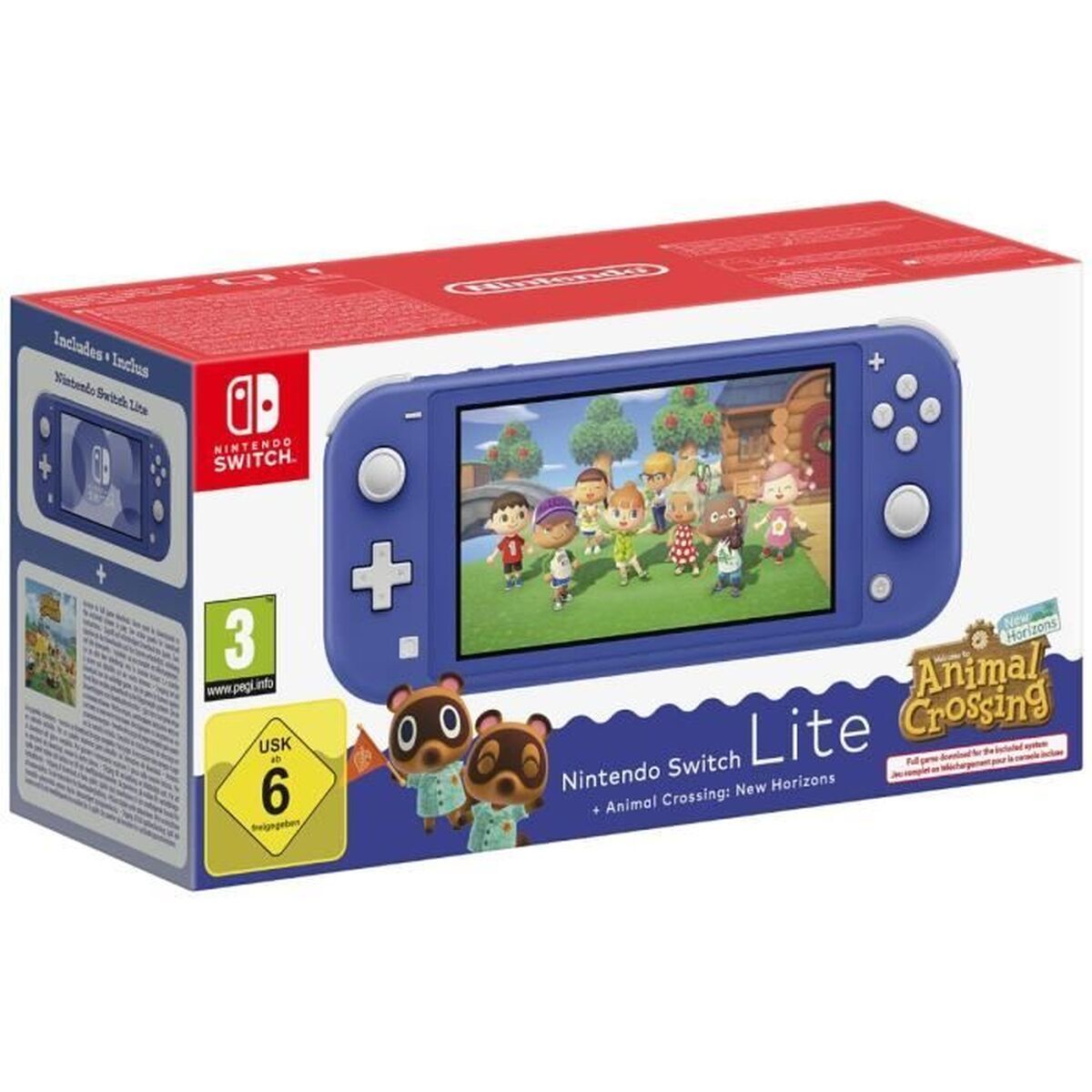 Nintendo Switch Lite + Animal Crossing Nintendo 45496546120 Blue