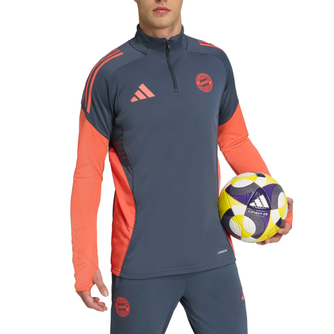 Bayern Munich grey training technical tracksuit 2025/26 - Adidas